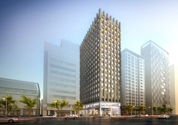 힐튼 가든 인 서울 강남의 조감도. 힐튼 가든 인 서울 강남은 서울시 서초구 서초동 양재역 근처에 위치한다. ⓒ사진 뉴시스