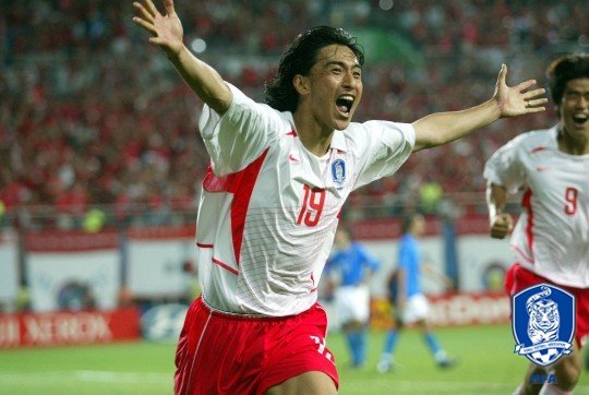 2002년 한일월드컵 16강전 이탈리아전에서 골든골을 터트렸던 안정환 선수. (대한축구협회 제공) ⓒ뉴스1