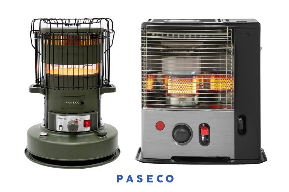 파세코 등유난로. 왼쪽은 등유 심지 난로, 오른쪽은 등유 반사 난로다. ⓒ사진=파세코 제공/뉴시스, 2022년 9월