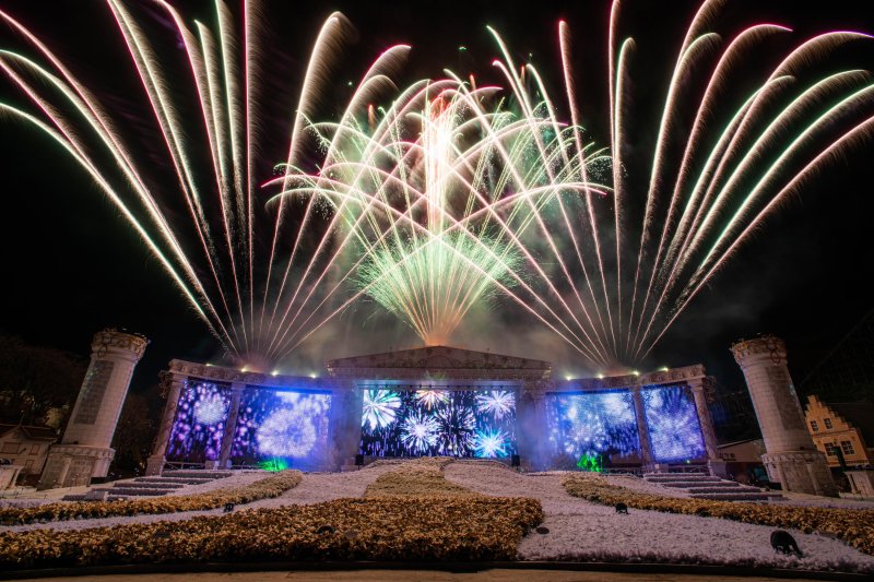 에버랜드 불꽃쇼 모습 ⓒ 뉴스1. (에버랜드 제공) 2022년 12월