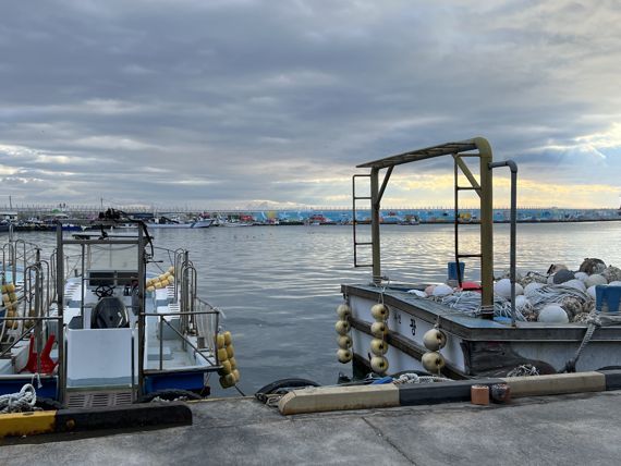 해파랑길 강릉구간 39코스 끝자락의 사천진항. 사천진항을 지나 사천진해변에 도착하면 39코스가 끝난다. ⓒ파이낸셜뉴스