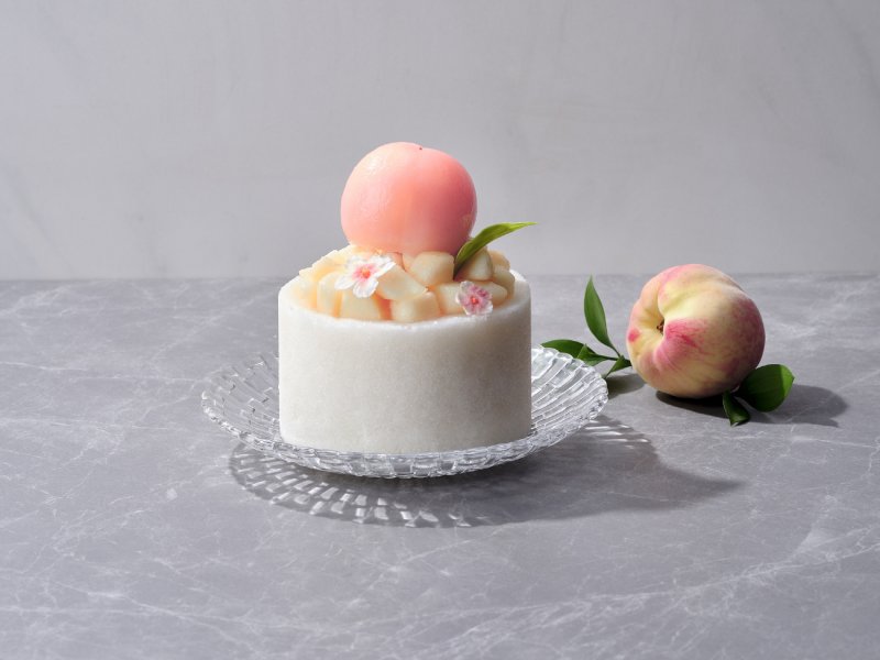 그랜드 인터컨티넨탈 서울 파르나스에서 선보이는 복숭아 빙수. ⓒ사진 파르나스호텔 제공, 뉴스1